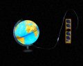 lighting Earth from space